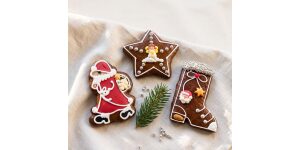 Handverzierte Weihnachtsprinten