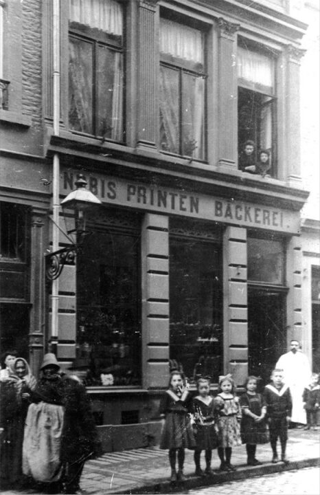Die B&auml;ckerei Nobis an der Pontstra&szlig;e um 1910
