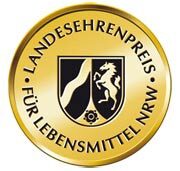 Siegel Landesehrenpreis f&uuml;r Lebensmittel NRW