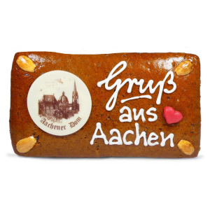 Printenplate "Gruß aus Aachen"