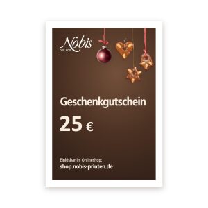 Geschenkgutschein 25 € – Weihnachten